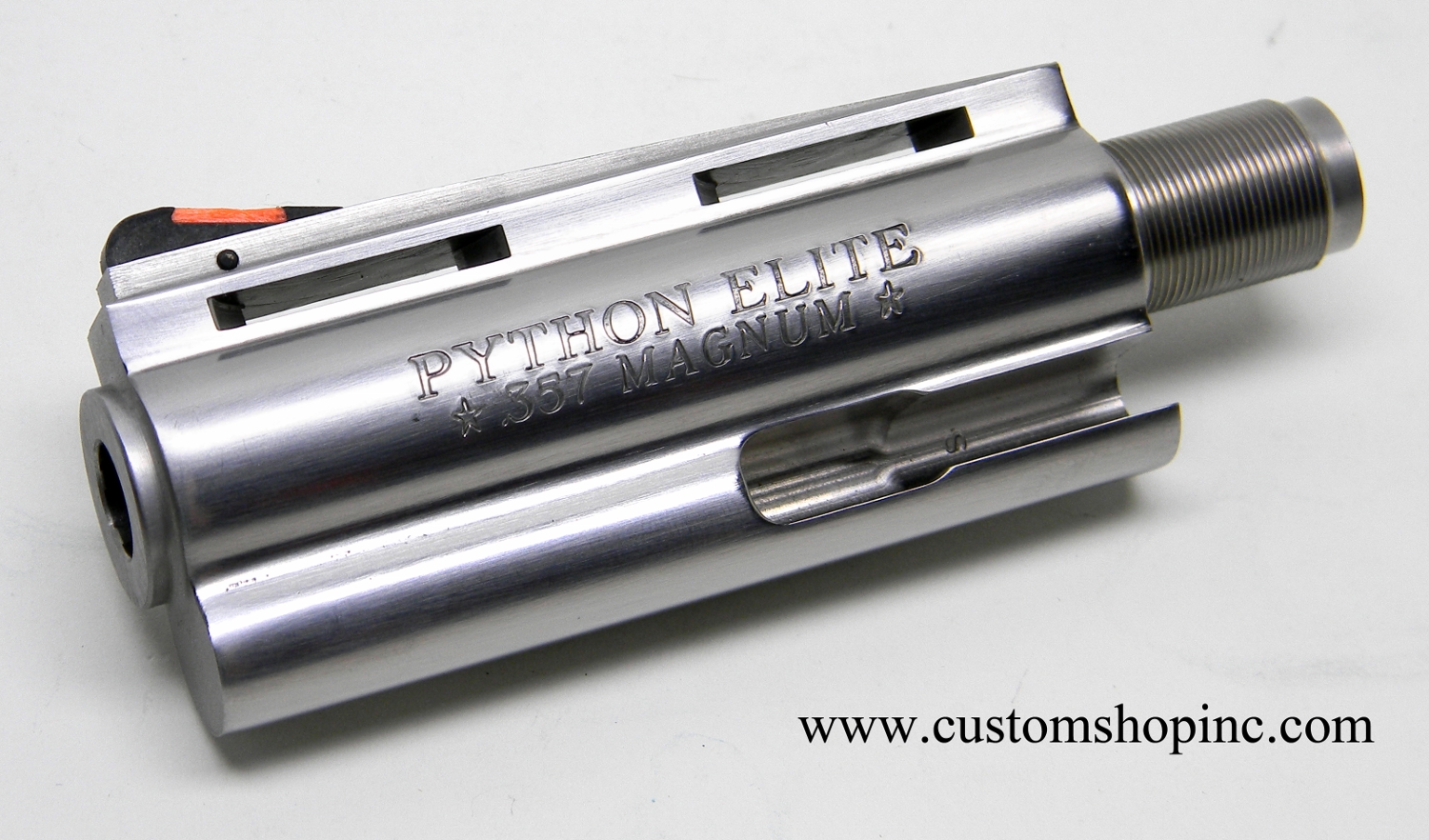 colt python elite barrel silver satin finish