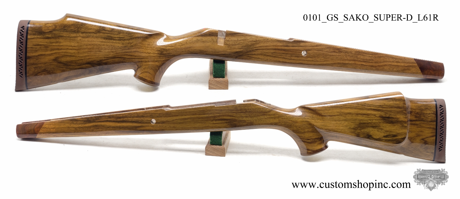 sako super deluxe l61r rifle stock new uncheckered custom shop sako super deluxe l61r rifle stock new uncheckered custom shop