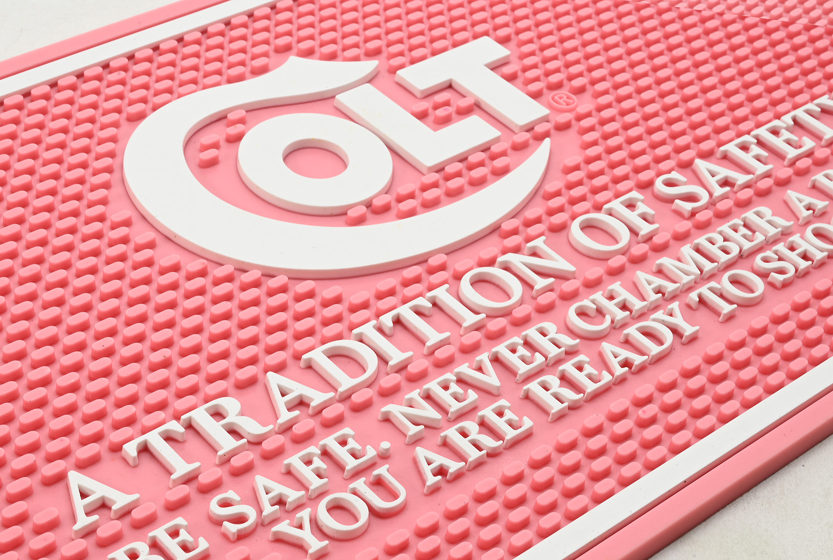 Colt Python Pink And White Counter Mat