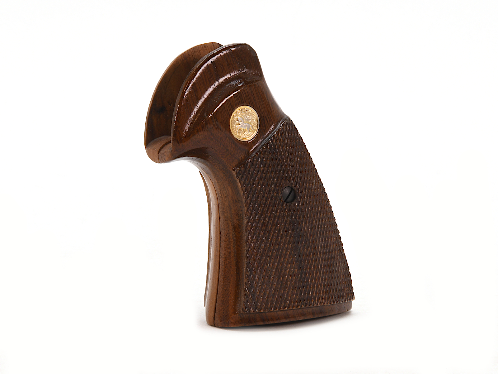 Colt I Frame late 3rd gen Checkered Walnut Grips Image 3