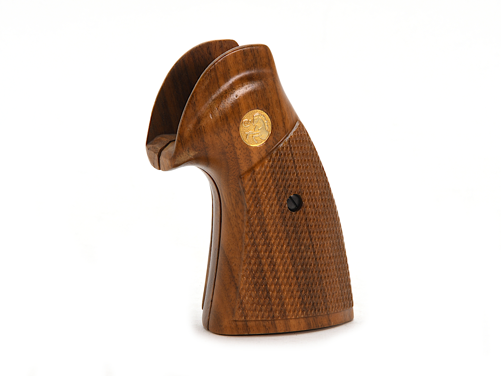 Colt I Frame Late 3rd Generation Checkered Walnut Grips Image 3