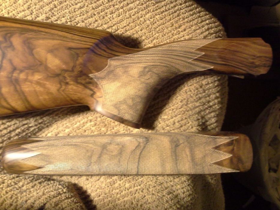 gun stock with custom engraving