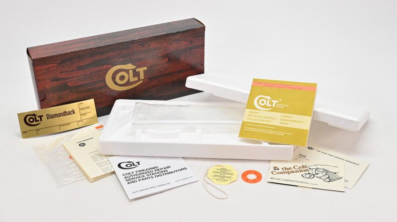 Colt Diamondback 6 Inch 1981 Box And Paperwork