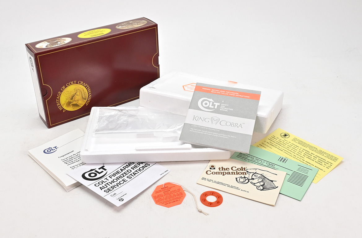 Colt King Cobra 4 Inch 1986 150 Yr Anniversary Box And Paperwork