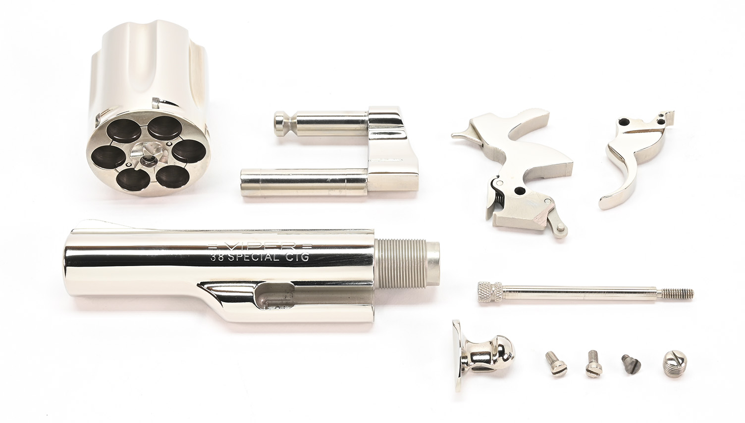 Colt Viper 38 Special Nickel Plated Parts Kit