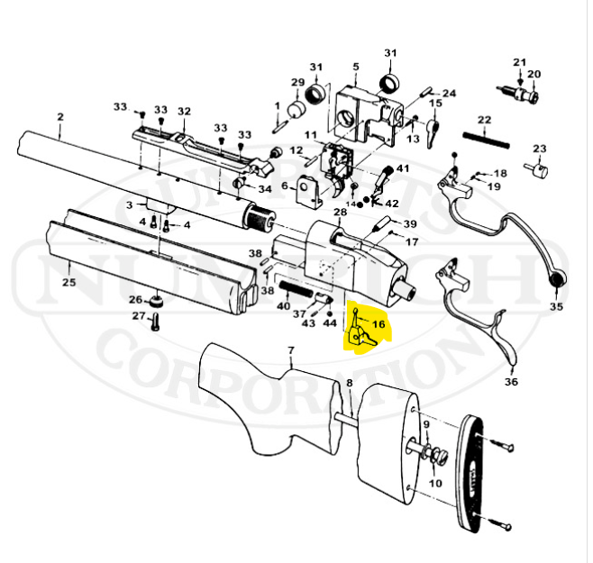 Rifle Extractor Function Colt Sharps Rifle Extractor (part #16). New Old Stock - Custom Shop