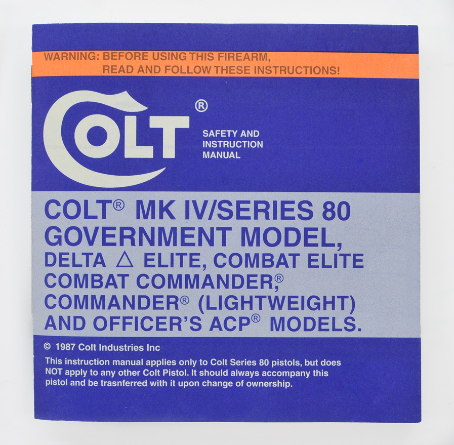 Delta Elite, Combat Elite, Combat Commander, Commander Model Light Weight, Officers ACP