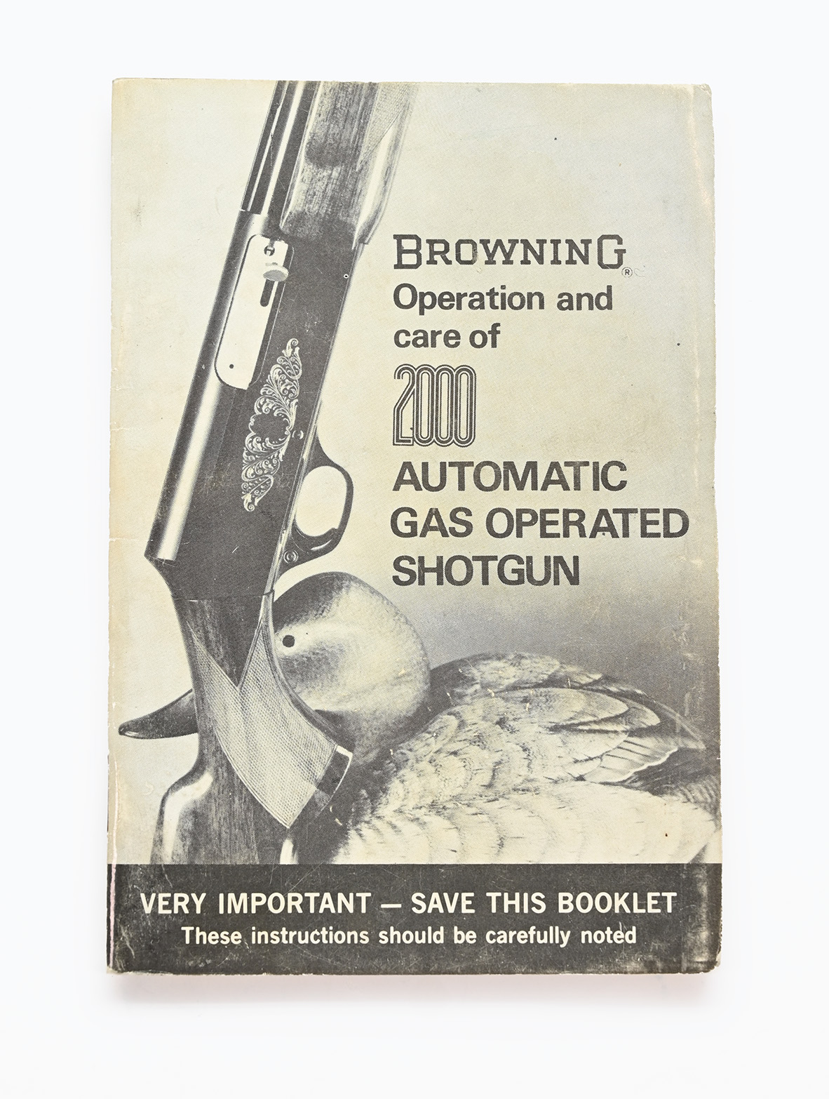 Vintage Browning 2000 Automatic Gas Operated Shotgun Manual