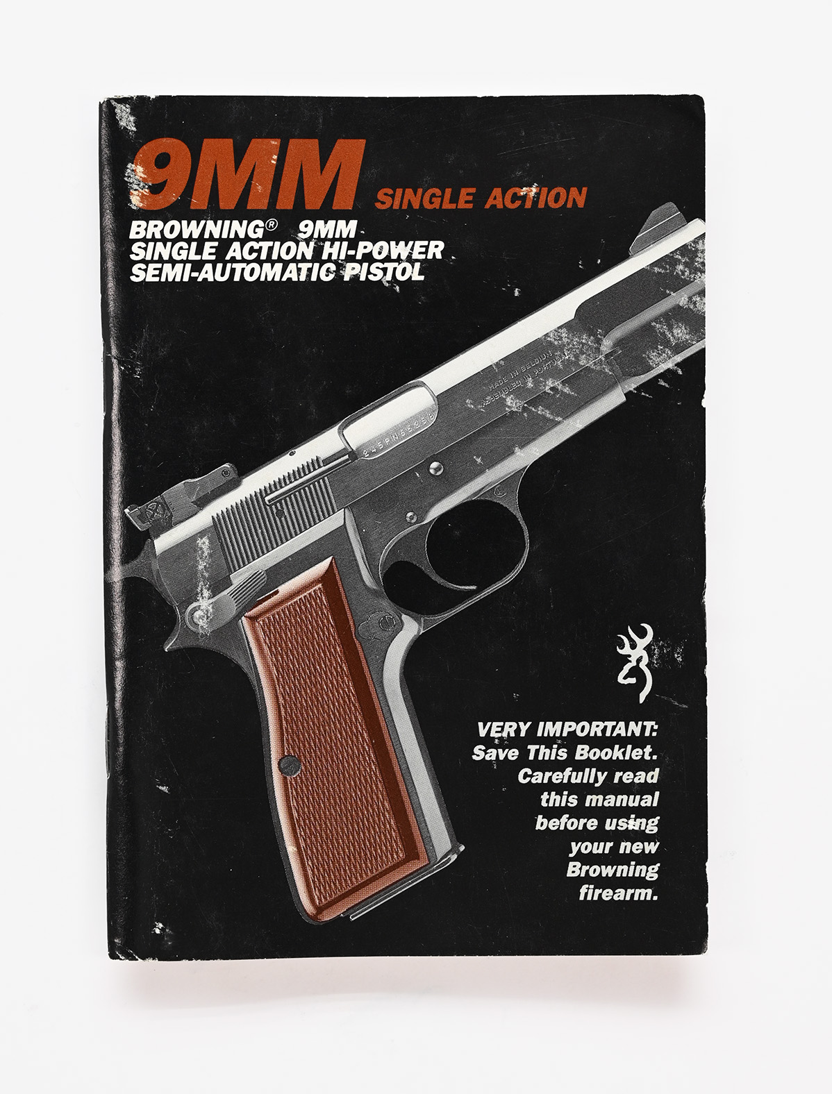 Vintage Browning 9mm Hi-Power Semi-Auto Pistol Manual. v. PP891020 Single Action