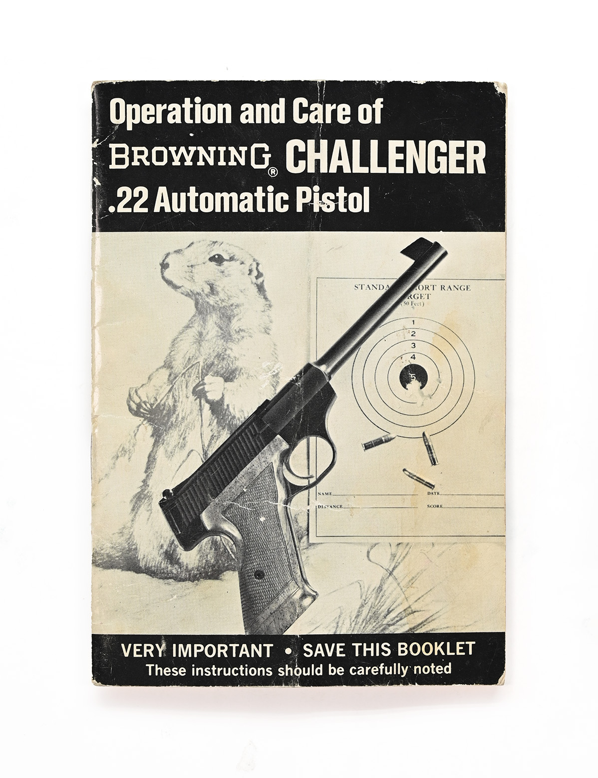 Vintage Browning Challenger .22 Automatic Pistol Manual. Form 69-4