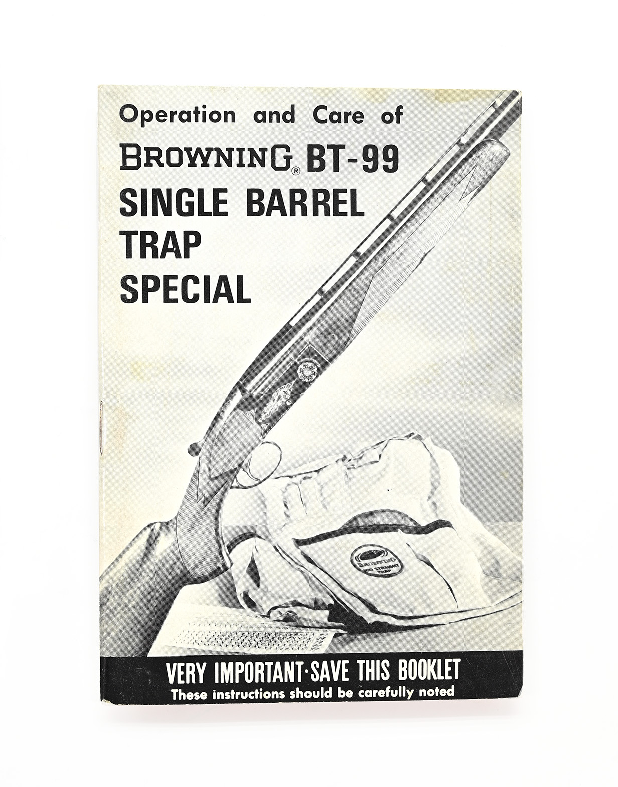 Vintage Browning BT-99 Single Barrel Trap Special Manual