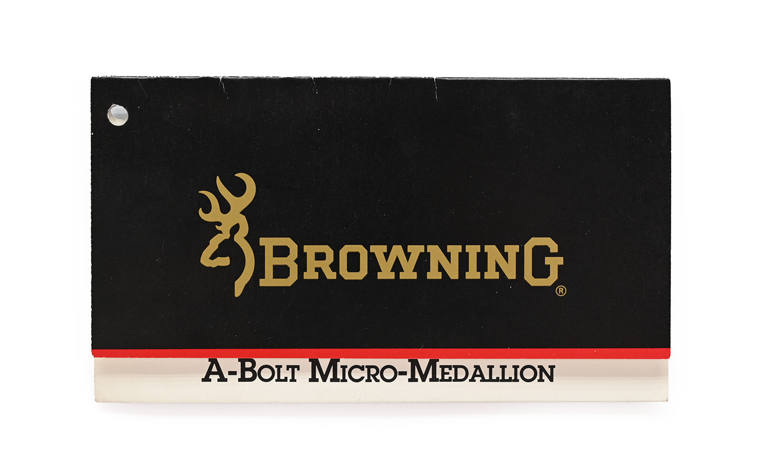 Vintage Browning A-Bolt Micro-Medallion Hang Tag