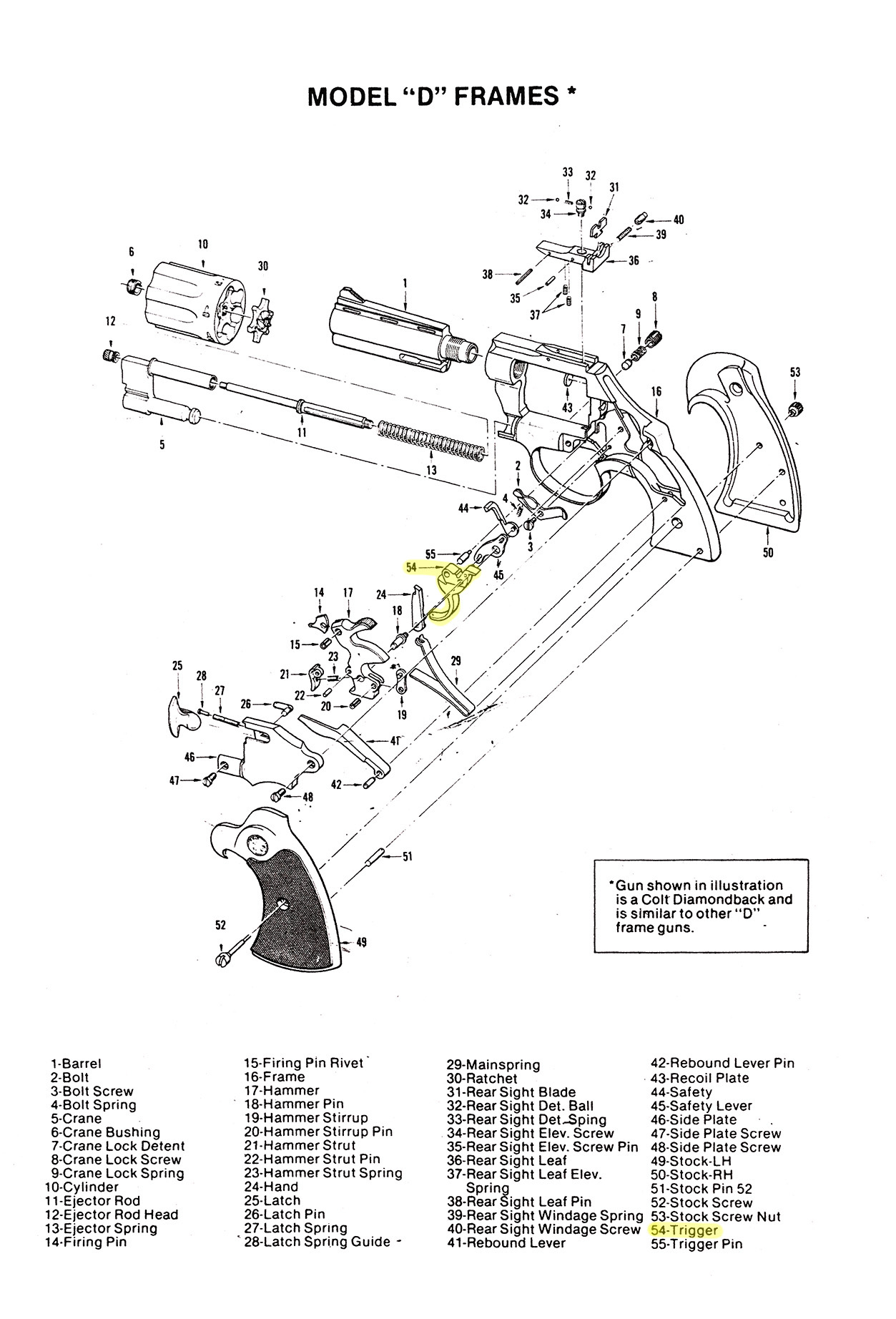 Colt D-Frame Trigger No.5672B