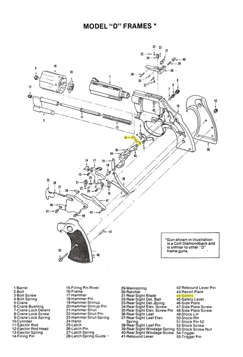Colt D-Frame Safety 56171B