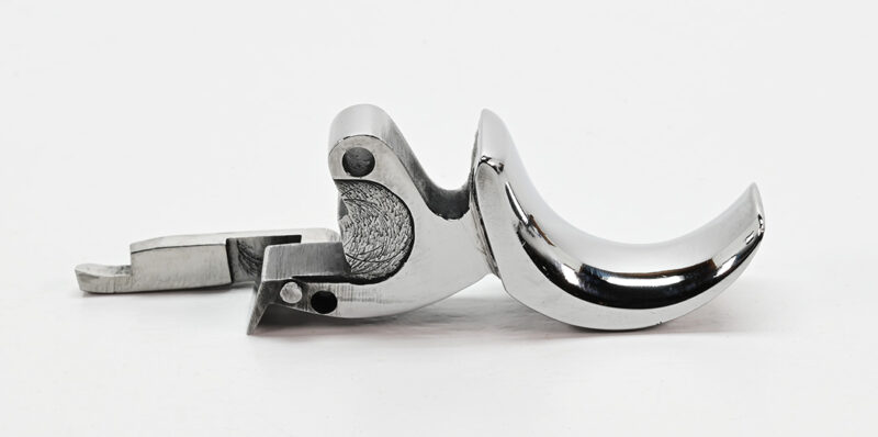 Colt Python Custom High Polish Trigger In White Steel