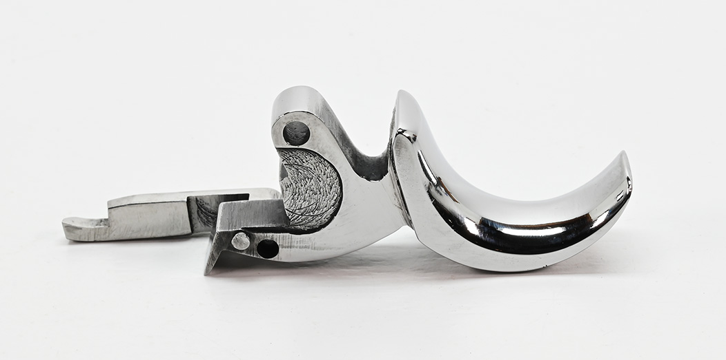 Colt Python Custom High Polish Trigger In White Steel