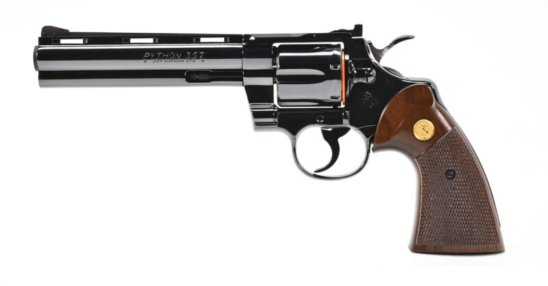 1982 Colt Python .357 6" Blue Side View
