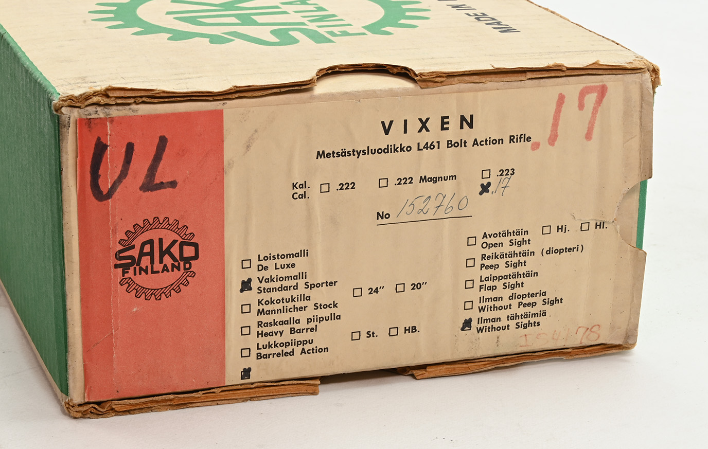 Sako L461 Vixen Original Box