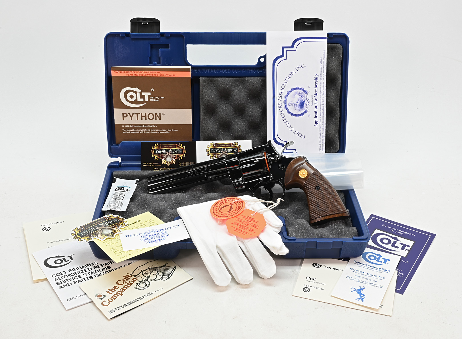 Colt Python 357 Mag Blue 6 Inch DOM 1985