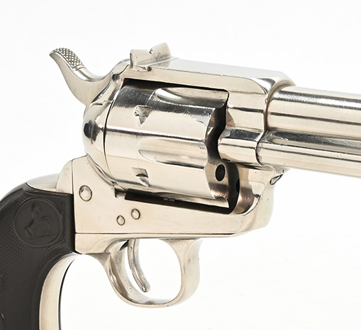 Closeup frontal view of 1889 Colt Flattop Target