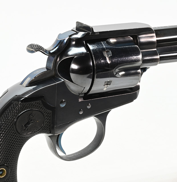 rear view of cylinder on Colt Bisley Target