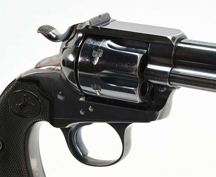 View of cylinder on Colt Bisley Target