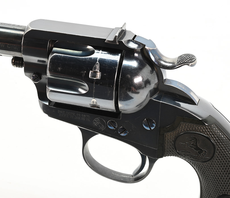 closeup of Colt Bisley Target