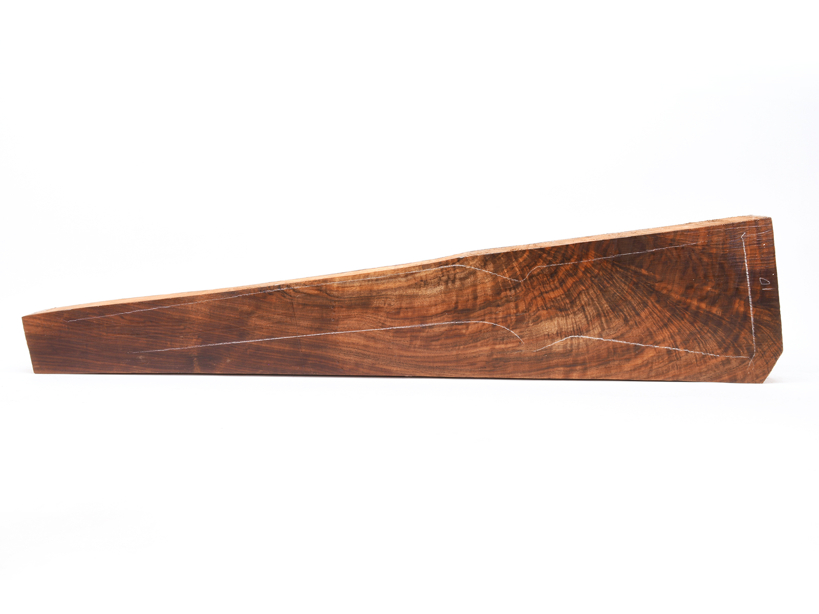 Claro Walnut Feather Crotch Exhibition Grade Rifle Blank 2 Image 2