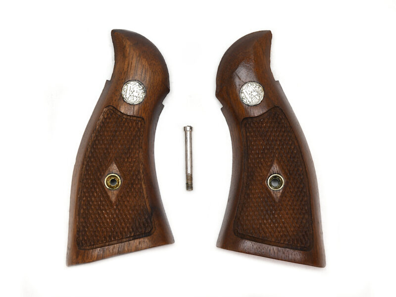 sw k frame square diamond checkered walnut magna grips product image