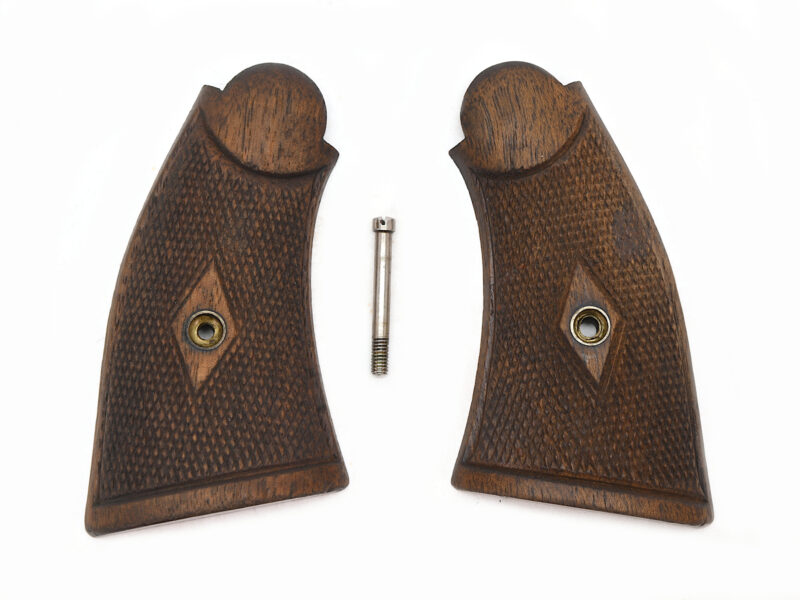 SW Prewar K Frame Square Diamond Checkered Grips Image 1