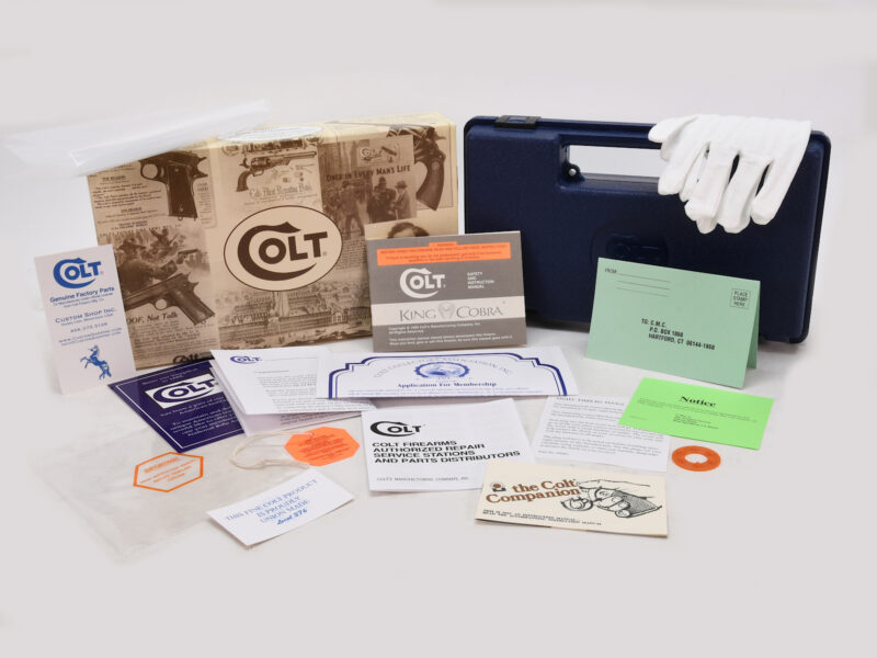 1990 King Cobra factory molded case and paperwork image 1