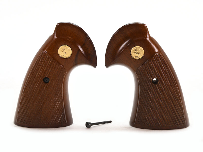 Colt I Frame Early Generation 3 Grips With Gold Medallions Image 1