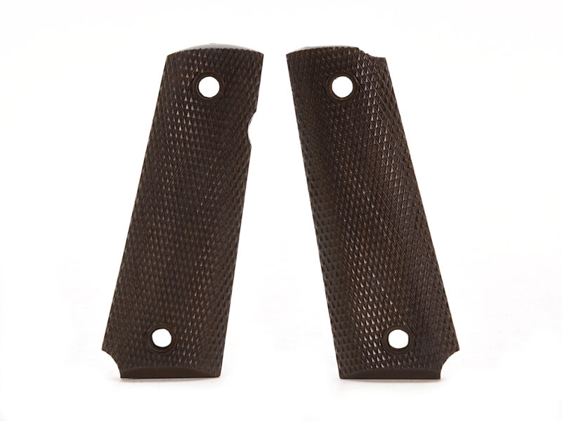 Colt 1911 WWII Keyes Checkered Plastic Grips Image 1