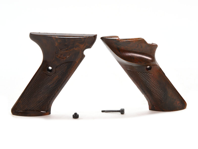 Vintage Colt Woodsman 2nd Gen Checkered Grips Image 1