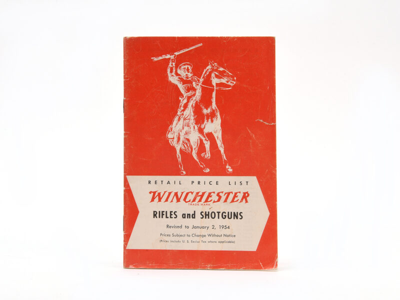 Winchester Rifle & Shotgun Retail Price List Image 1