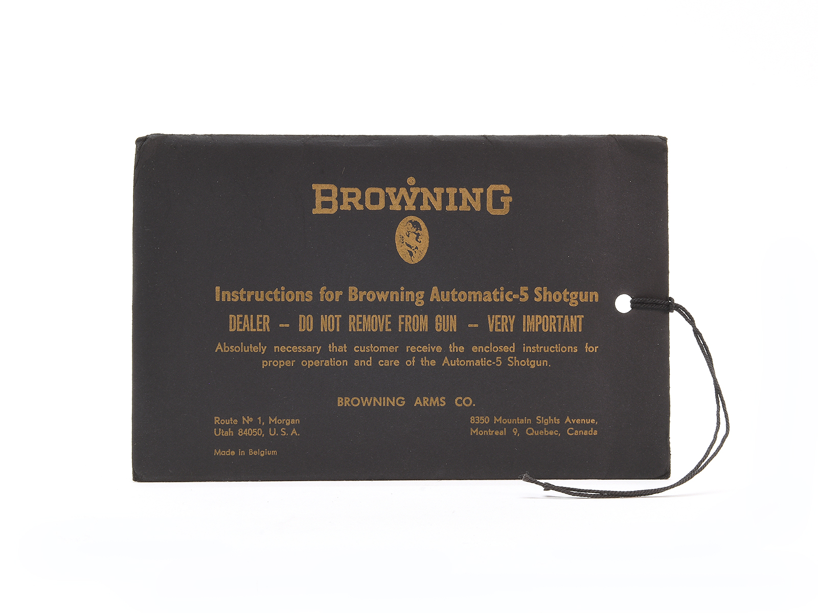 Vintage Browning Automatic 5 Shotgun Manual Image 1