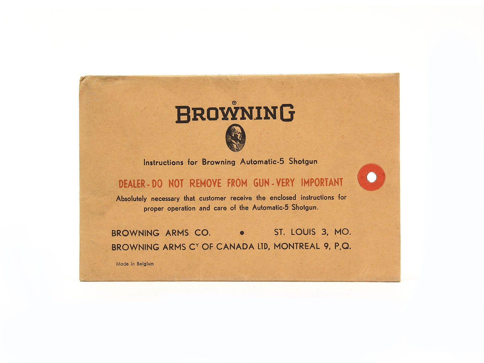 Vintage 1959 Browning Automatic 5 Shotgun Manual Image 1