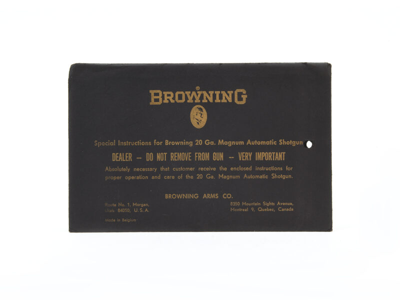 Vintage 1967 Browning 20 Ga Magnum Automatic Shotgun Manual Image 1