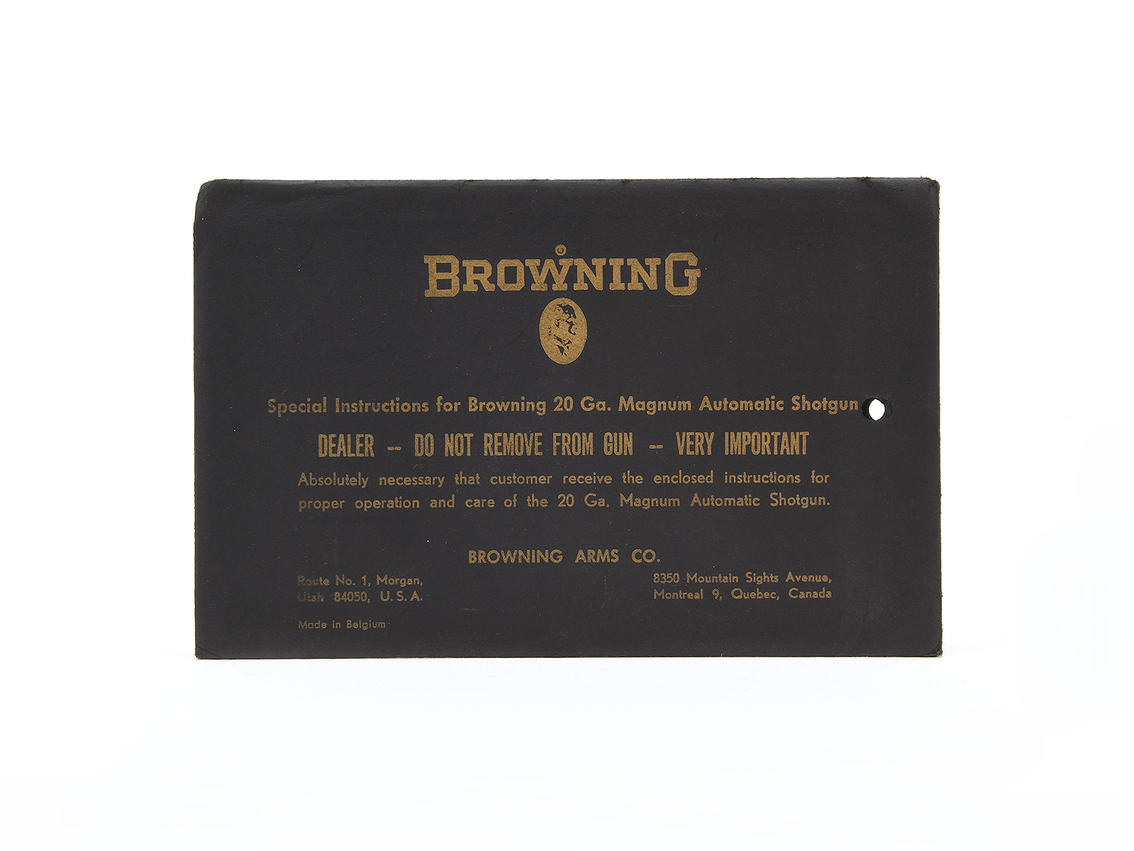 Vintage 1967 Browning 20 Ga Magnum Automatic Shotgun Manual Image 1