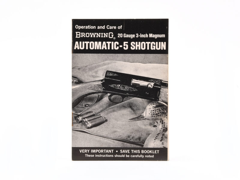 Vintage 1967 Browning 20 Ga Magnum Automatic Shotgun Manual Image 2