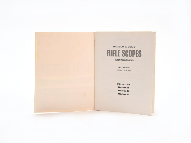 Bausch & Lomb Rifle Scopes Instructions Image 2