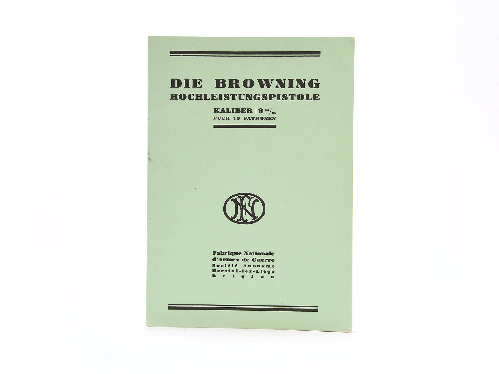 Die Browning Hochleistungspistole Kal. 9mm Manual Image 1