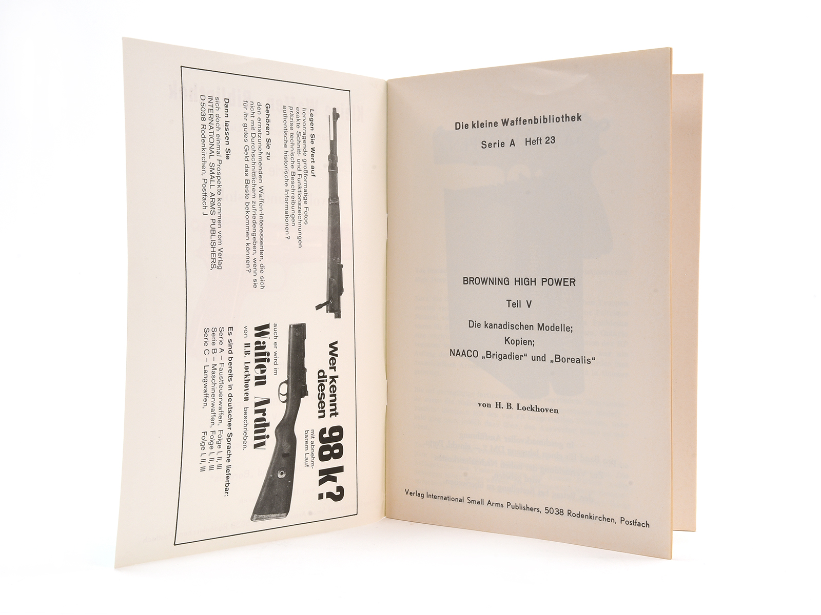 Kleine Waffen Bibliothek Browning High Power Heft 23 Manual Image 3