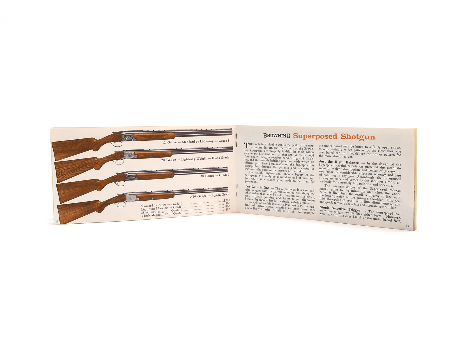 Vintage Guns By Browning Firearms Catalog Image 2