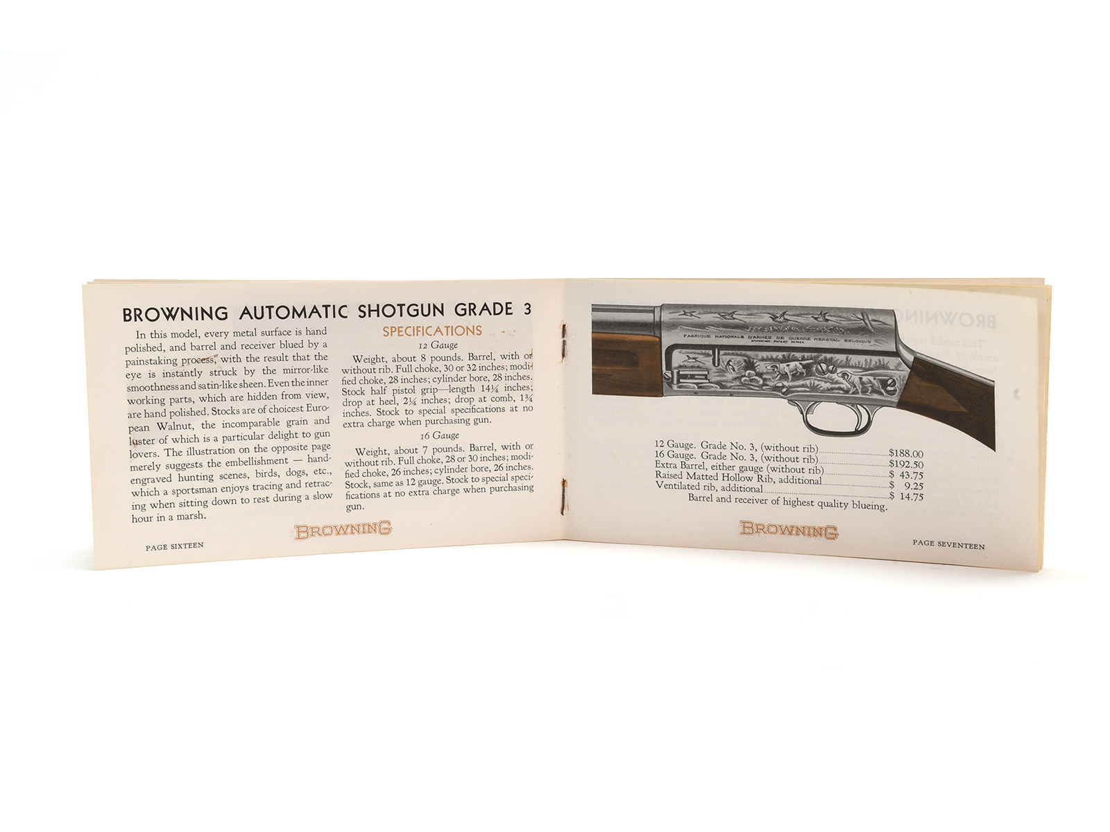 Vintage Browning Automatic Shotguns Catalog Image 2