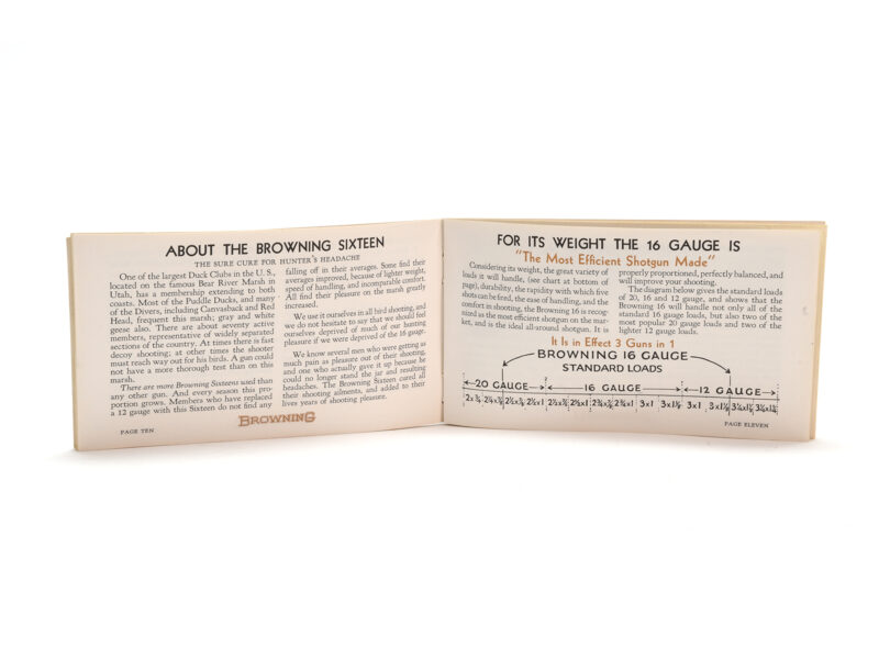 Vintage Browning Automatic Shotguns Catalog Image 3