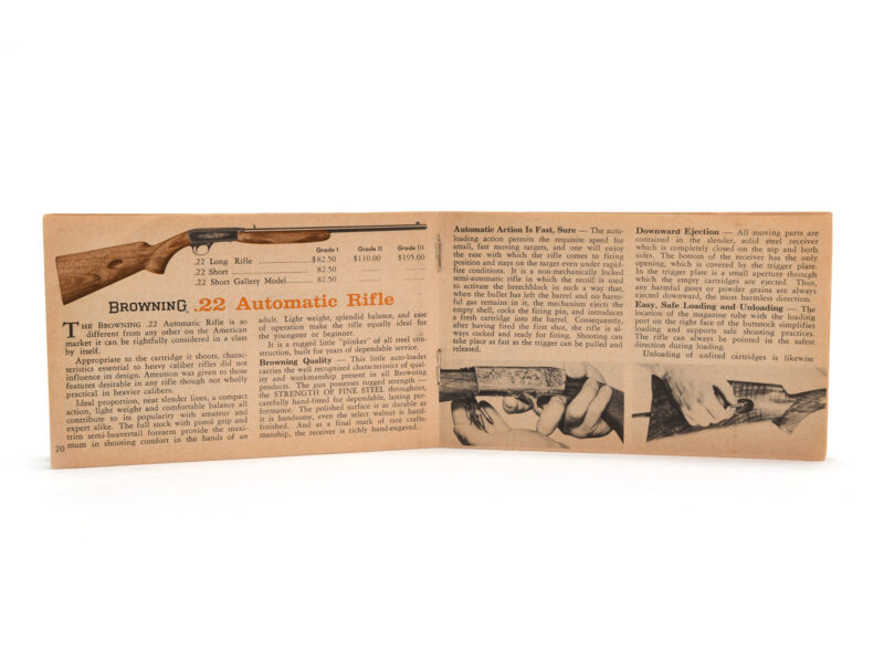 Vintage Browning Firearm & Accessory Catalog Image 2
