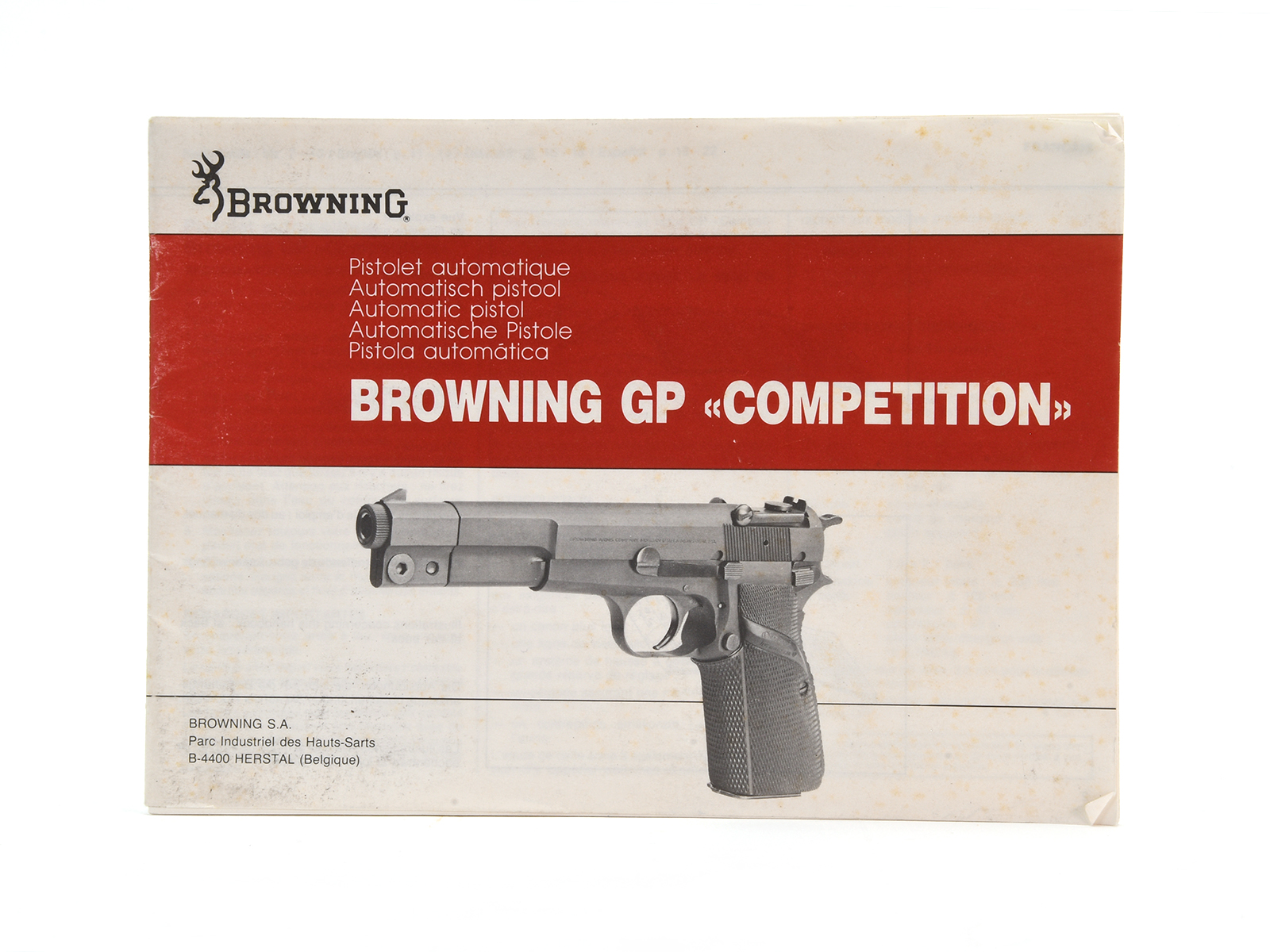 Vintage Browning GP Competition Operator's Manual Image 1