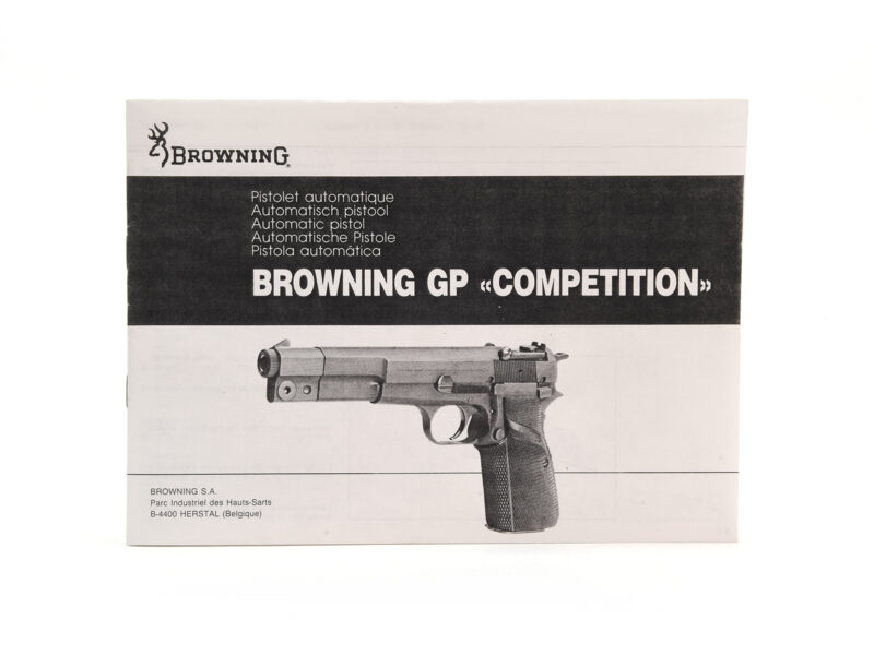 Browning GP Competition Operator's Manual Image 1