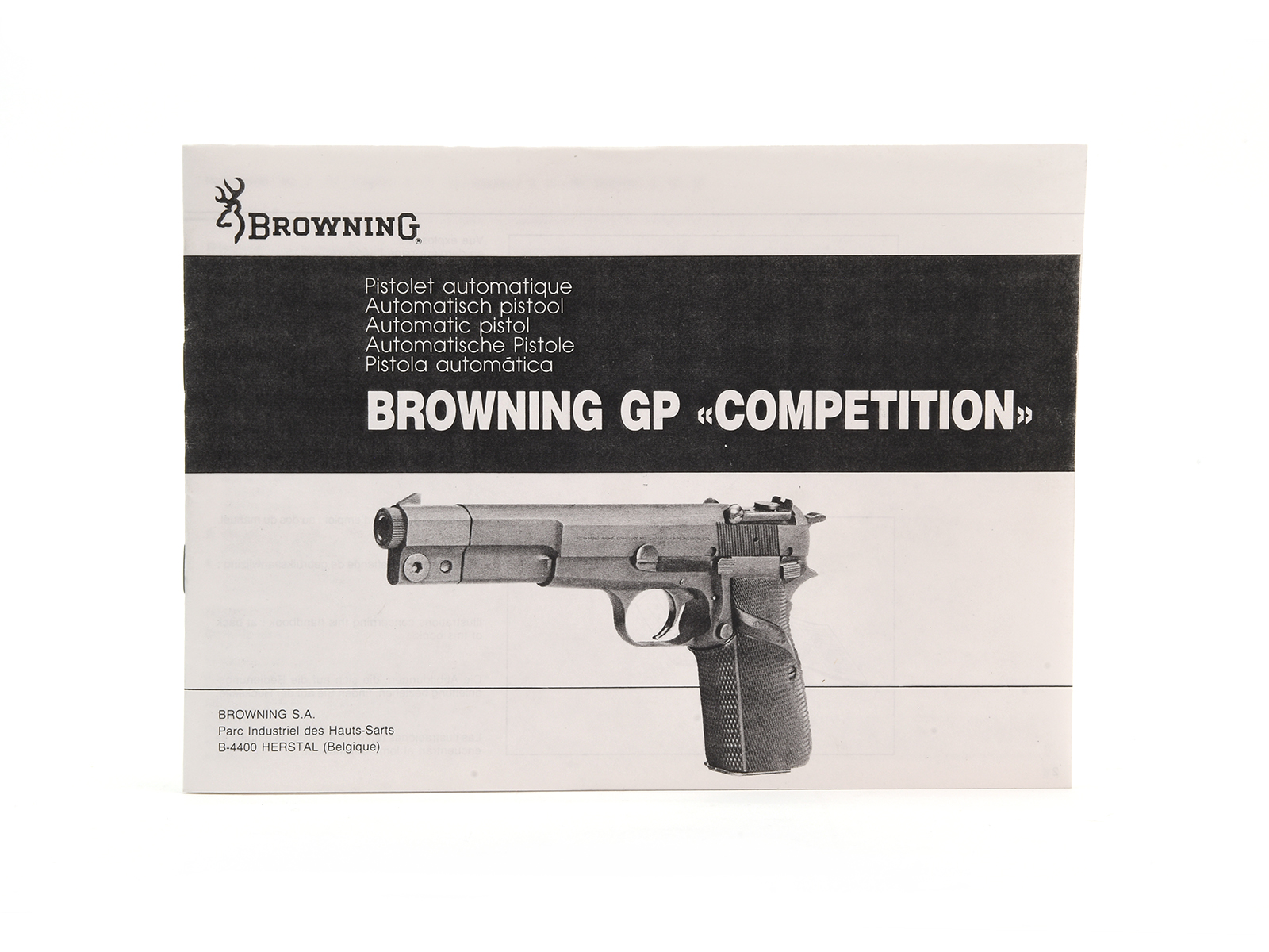 Browning GP Competition Operator's Manual Image 1